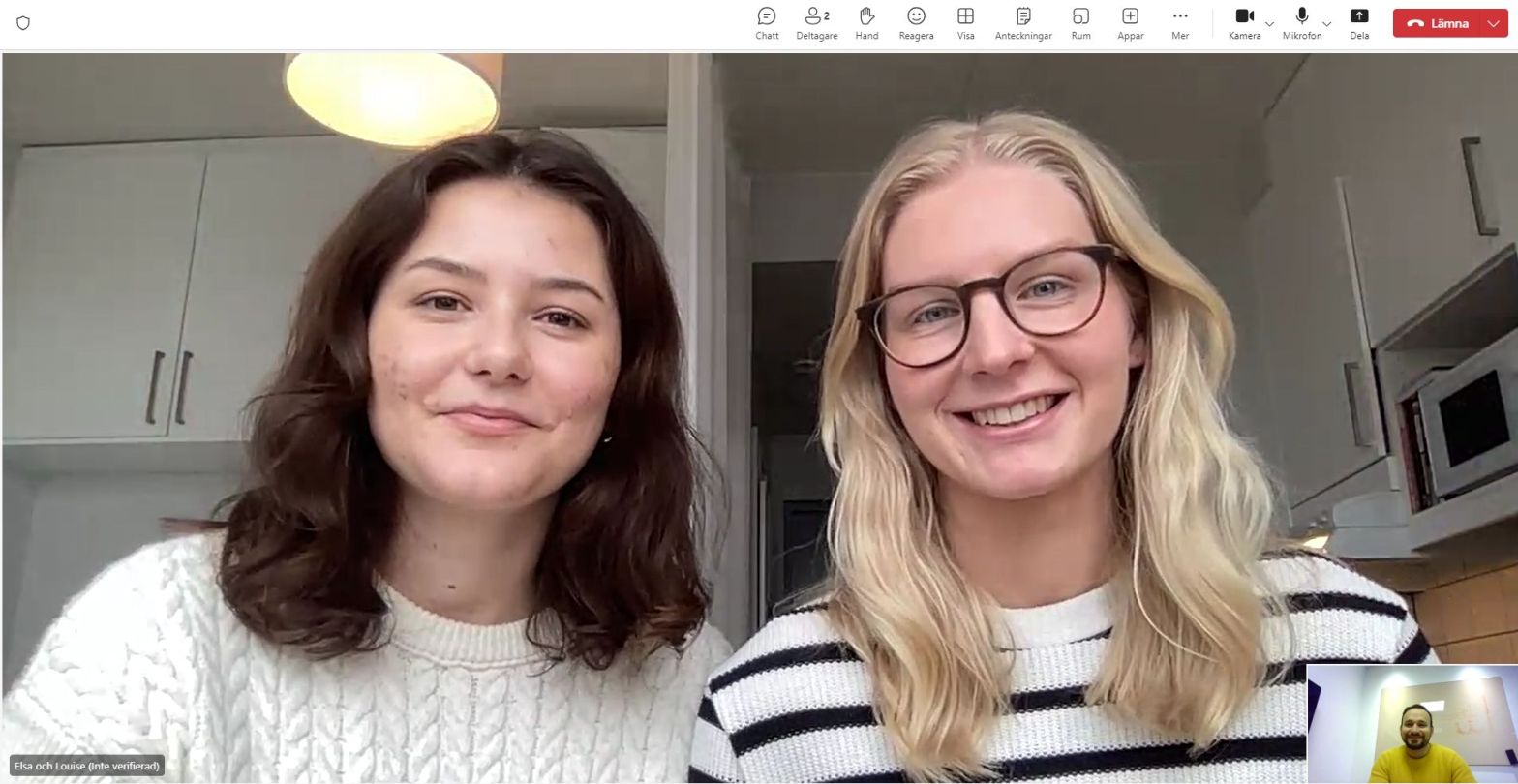 Elsa Dahlberg och Louise Pettersson